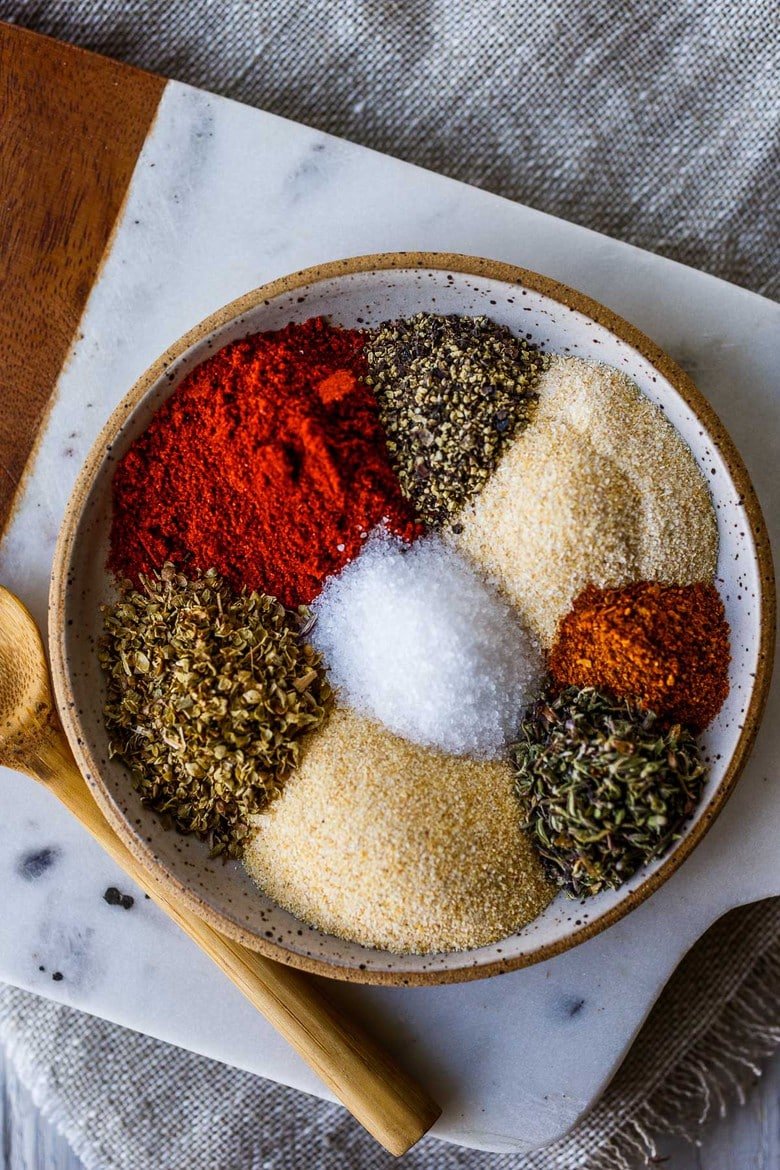This simple Cajun Seasoning Recipe is made from basic pantry spices- easy to make in about 5 minutes!  Customize your own savory zesty spice blend that is more flavorful then store bought!