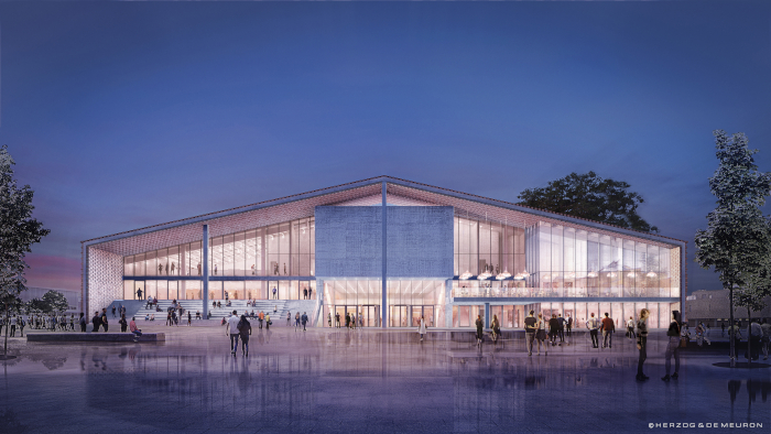 The facade of Herzog & de Meuron’s Museum of the 20th Century. Image Credit: HERZOG & DE MEURON