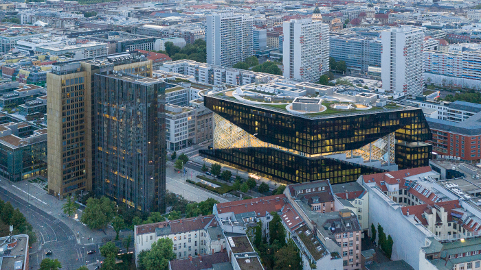 OMA’s glass behemoth is a monument to the power of Axel Springer’s increasingly digitalised publishing empire. Image Credit: LAURIAN GHINITOIU