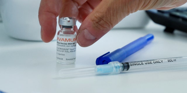 A healthcare worker prepares a syringe at a monkeypox vaccination clinic run by CIUSSS public health authorities in Montreal, Quebec, Canada, June 6, 2022. 