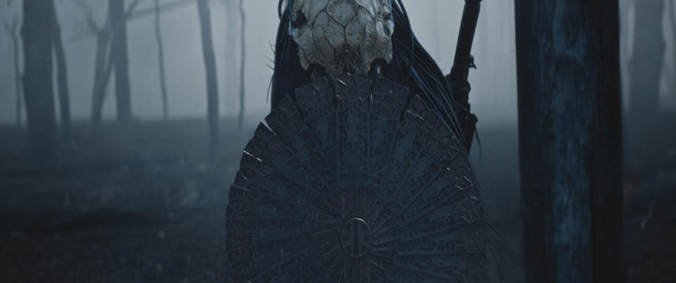 Dane DiLiegro as the Predator in Prey, exclusively on Disney+. (20th Century Studios)