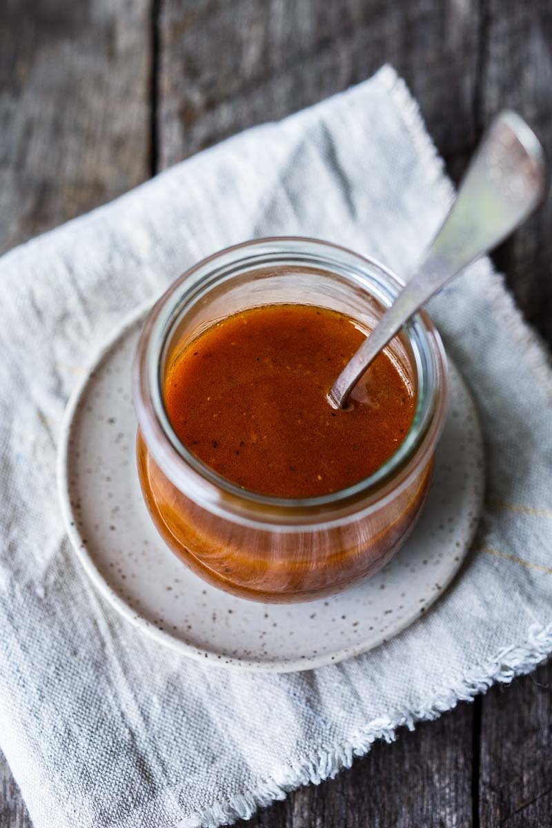 This easy homemade French Dressing is rich and tangy, with a hint of sweetness and can be made in five minutes, using simple pantry ingredients! Vegan and gluten-free!